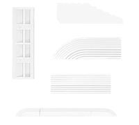 MYAYD Door Threshold Ramp for Robot Vacuum Cleaner, 1 Set, Climbing Aid Suitable for All Robot Vacuum Cleaners, Entry Ramps, Wheelchair Sill Replacement Step Ramp for Kitchen Doors, Bathroom (Pack of