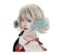 MYAYD Ear Feather Sunday Robin Cosplay props Accessory Hair Decoration Headwear, Blue, One Size