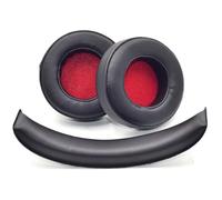 MYAYD Earpad + Headband Compatible with Motorola Pulse Escape Wireless, Replacement Cushions Repair Parts, Headphone Earpads Ear Cushions, Ear Cups Cover Repair Parts (Black)