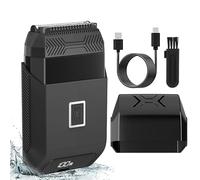 MYAYD IPX6 Waterproof Electric Shaver for Men, Wet & Dry Cordless Rotary Shavers with LCD Display, Magnetic Shaving Head, USB Rechargeable, Child Lock for Easy Cleaning