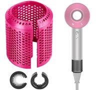 MYAYD Outer Filter Cover for Dyson Supersonic HD01 HD03 HD07 HD08 HD15 Hair Dryer Attachment, Detachable Hair Dryer Outer Strainer Filter Cage Replacement Parts, Pink