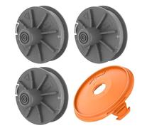 MYAYD Pack of 3 Grass Trimmer Spool with Spool Cover for Gardena Easycut 400, ComfortCut450 Grass Trimmer, ComfortCut450 Item 8847, PowerCut Art.8848, Strimmer Spool and Line