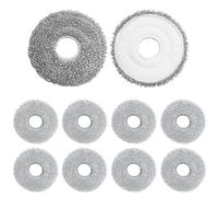 MYAYD Pack of 8 Mop Pads Replacement Parts for Dreame L10s/L10/L20/X40/L40/X50/L50 Pro Ultra Robot Vacuums, Vacuum Cleaner Wet Mop Pads Accessories