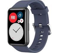 MYAYD Strap Compatible with Huawei Watch Fit (TIA-B09/TIA-B19/Huawei Watch Fit Special Edition (B39), Breathable and Waterproof Soft Silicone Strap