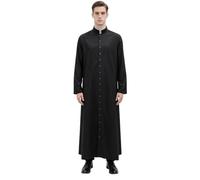 MYAYD Unisex Roman Altar Server Cassock Robe Clergy Pulpit Liturgical Vestments Church Uniform Catholic Robe