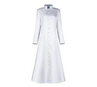 MYAYD Women's Cassock Robe Church Robe Choir Minister Clergy Pulpit Liturgical Black White
