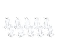 Myazs 10pcs Hold Down Brackets Clear Blinds Bottom Holder Clips For 2 Inch Horizontal Blinds Window Shades Blind Hold Down Brackets White