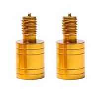 Myazs 2Pcs Fishing Landing Net Thread Adaptor Alloy Fishing Poles Connector Fishing Landing Harpoons Dip Parts Easy To Install Net Head Adapter