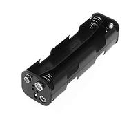 Myazs Battery Box Long 8x AA For Case Holder 12V Double Side Back Storage 9V But Battery Case Holder Box Bracket Stand Shelf Storage Container Pack Cover Organizer Bag Charger Clip Slot Rack Cell Box