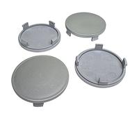 MYBA-S Hub Cap Set of 4, 64 mm 61.5 mm, Grey ABS Plastic