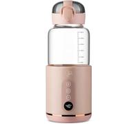 MyBabyBottle Cordless Bottle Warmer, Modified Milk, Breast Milk, Quick Heat in 8 Minutes, Baby Bottle for Travel, car, Plane (Pink)