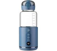 MyBabyBottle Cordless Bottle Warmer, Modified Milk, Breast Milk, Quick Heat in 8 Minutes, Baby Bottle for Travel, car, Plane (Blue)