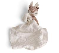 MyBabyCrochet Unisex and Original Newborn Gift - Crochet Soft Toy - Cotton Baby Plush + 2 Washable Fabrics + Storage Bag
