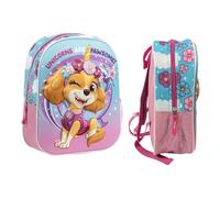 mybagstory - 3D Paw Patrol Backpack - Child 31 x 26 x 10 cm - Embossed Effect - 1 Zipped Compartment + Mesh Pocket - Adjustable Shoulder Straps - Preschool Bag - Gift Idea
