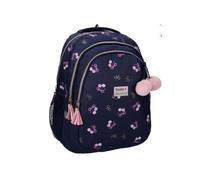 mybagstory | Backpack | Cherry Pattern | Blue 44cm | Milky Kiss Cheeky Cherry collection, spacious format 44 x 24 x 33 cm, ideal for storing primary or college items