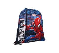 mybagstory - Boys Blue Spiderman Pool Bag - Child - School - Daycare - Kindergarten - Boy Bag - Size 44 cm - Adjustable Straps - String - Gift Idea
