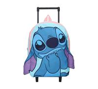 mybagstory | Disney 3D Stitch Trolley Backpack | School Bag on Wheels for Girls from 4 Years | Brave and Courageous Collection Pink and Blue | Ideal for Nursery and Travel | Dimensions 33 x 25 x 11 cm