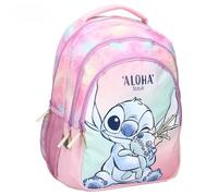 mybagstory Disney Galaxy Pink Stitch Backpack | School Bag for Girls from 5 Years | Large Capacity Ideal for Primary School and Leisure | Official Wild Energy Aloha Design