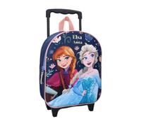 mybagstory - Frozen 3D Wheeled Backpack for Girls - Kids - School - Kindergarten - Daycare - Girl School Bag - Size 32 cm - Adjustable Straps - Wheels - Gift Idea, Frozen - Blue, Classic