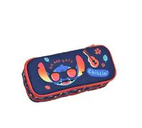 mybagstory - Girl's Stitch Pencil Case - Double Compartment Pencil Case - Children's - School - Kindergarten - Nursery - Girl's Pencil Case - Size 23 cm - Gift Idea, Stitch - Double Compartment Pencil