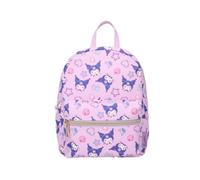 mybagstory | Kuromi Sweet On You Backpack | Small Nursery and Leisure Bag | Durable Purple PU Material | Adjustable Straps and Ergonomic Handle | Official Sanrio Design | 27 cm