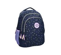 mybagstory | Milky Kiss Backpack | 2 Compartments | Blue | School bag for girls from CE2 to middle school in sturdy polyester with polka dots and dimensions 44 x 24 x 33 cm.