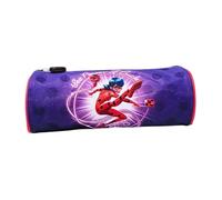 mybagstory - Miraculous Girl Pencil Case - Purple - Child - School - Kindergarten - Daycare - Primary - Girl Pencil Case - Gift Idea - 21.5 cm, Purple Miraculous Pencil Case 21.5 Cm, Enfant, Classic