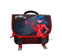 mybagstory Miraculous red and black school bag for girls - school - kindergarten - daycare - primary - size 38 cm - adjustable straps - gift idea, Miraculous - Red/Black, Enfant