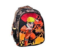 mybagstory - Naruto Boy's Backpack - Orange - Black - Children's - School - Kindergarten - Daycare - Primary - Boys School Bag - Gift Idea - Naruto - Small Backpack - 30 cm
