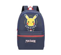 mybagstory | Pokemon Backpack | 2 Compartments | Blue 45x16x32cm | Pikachu bag 45x16x32cm compatible with 24x32 notebooks with ergonomic back and reflective details for primary school.