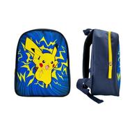 mybagstory - Pokemon Backpack - Child Boy 31 x 25.5 x 11 cm - 1 Zipped Compartment - Kindergarten Bag - Lightweight and Durable - Official Pikachu Product