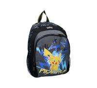 mybagstory | Pokemon Pikachu Children's Backpack | Kindergarten and Primary School Bag | Black Backpack Catch Them All | Padded and Comfortable Shoulder Straps | 35 x 27 x 18 cm