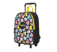 mybagstory | Pokemon Trolley Backpack 32 cm | Children's Trolley Backpack Pikachu Black and Yellow | School Bag Kindergarten and Leisure | Durable Polyester