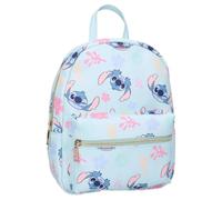 mybagstory | Stitch Disney Sweet On You Children's Backpack | Light Blue Faux Leather School Bag | Ideal for School and Leisure | Adjustable Straps | Dimensions 21 x 8 x 27 cm