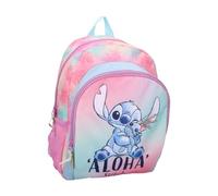 mybagstory | Stitch Wild Energy Backpack | Disney Girl School Backpack Galaxy Pink & Blue | Large Capacity 35cm for Primary School | Aloha Stitch Backpack