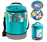 MYBAGZING Knitting Bag, Large Yarn Storage Organizer, Crochet Bags and Totes, Yarn Bags for Crocheting, Yarn Holder Case for Knitting Needles, Crochet Hooks