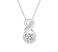 MYBELLNA Moissanite Pendant Necklace for Women S925 Sterling Silver 1CT D Color VVS1 Clarity Brilliant Round Cut Lab Diamond Moissanite Heart Necklace for Women Gift for Mother ... (Necklace-2)