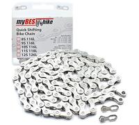 myBESTbike - Bike Chain With Quick Link Connectors, Performance Bicycle Chain, 116 Links (6/7/8, 9, 10 Speed Options)