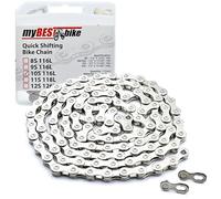 myBESTbike - Bike Chain With Quick Link Connectors, Performance Bicycle Chain, 116 Links (6/7/8, 9, 10 Speed Options)