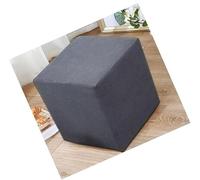 MYBMPFRHO Square Ottoman Cover, Stretch Jacquard Footstool Covers, Dustproof Anti-Slip Pouffe Protector with Elastic Bottom for Square, Cube and Rectangle Ottoman(A7,45x45cm)