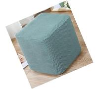 MYBMPFRHO Square Ottoman Cover, Stretch Jacquard Footstool Covers, Dustproof Anti-Slip Pouffe Protector with Elastic Bottom for Square, Cube and Rectangle Ottoman(A1,45x45cm)