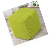 MYBMPFRHO Square Ottoman Cover, Stretch Jacquard Footstool Covers, Dustproof Anti-Slip Pouffe Protector with Elastic Bottom for Square, Cube and Rectangle Ottoman(A9,40X40CM)