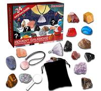 MyBoo Xmas Advent Calendar 2022, 24 Days Xmas Healing Crystal Countdown Calendar, Rocks, Minerals, Gemstones & Crystals for Learning, Collection, Scientific Gift for Girls, Boys, Geology Enthusiasts