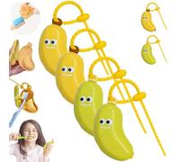 Mybrushnana Banana Toothbrush Holder, Portable Toothbrushprotector, My Brush Banana Buddy Case, Fun Travel Fruit Toothbrush Holder, Clip-On Protector, Tooth Brush Travel Case Protector(4PCS)