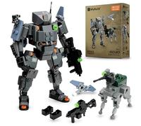 MyBuild Armed Forces Alpha Pathfinder 6020 - Recon Tactical Mech with Scout Drone & K9 Support Bot | Articulated Robot Model | Ages 14+