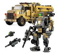 MyBuild Mecha Frame Armed Forces Building Sets Robot Mech Armor Stryker and Military Cargo Truck MTVR 7001