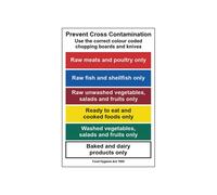 MyCafe Prevent Cross Contam Sign 1.2mm PP 200x300 MYC10675