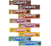 MyCandyShop Bundle - Compatible with Chewits Sweets (x10 Mixed Pack) - Includes Fruit Salad, Strawberry, Cherry, Blue Raspberry & Cola Flavours - Vegetarian & Halal Friendly