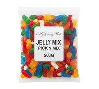 MyCandyShop Jelly Mix 500g - Pick n Mix Sweets in Bulk Cheap - Party Mix Sweets for Kids, Parties & Gifts - Pick and Mix Gummies - Cheap Candy Gifts -