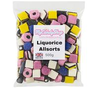 MyCandyShop Liquorice Allsorts 500g - Traditional British Liquorice Sweets for Sharing, Fathers Day, Gifting & more